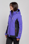 Купить Горнолыжная куртка женская зимняя темно-фиолетового цвета 3327TF, фото 3