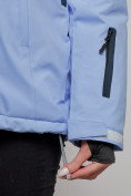 Купить Горнолыжная куртка женская зимняя фиолетового цвета 33307F, фото 14