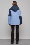 Купить Горнолыжная куртка женская зимняя фиолетового цвета 33307F, фото 4