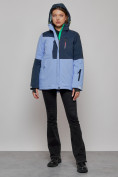 Купить Горнолыжная куртка женская зимняя фиолетового цвета 33307F, фото 5