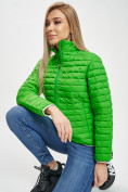 Купить Стеганная куртка зеленого цвета 33310Z, фото 6