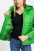 Купить Стеганная куртка зеленого цвета 33315Z, фото 11