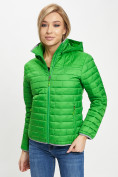 Купить Стеганная куртка зеленого цвета 33315Z, фото 6