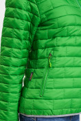 Купить Стеганная куртка зеленого цвета 33315Z, фото 9