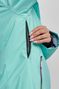 Купить Горнолыжная куртка женская зимняя бирюзового цвета 3331Br, фото 6