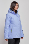 Купить Горнолыжная куртка женская зимняя фиолетового цвета 3331F, фото 3
