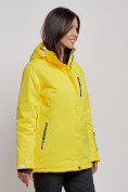 Купить Горнолыжная куртка женская зимняя желтого цвета 3331J, фото 2