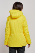 Купить Горнолыжная куртка женская зимняя желтого цвета 3331J, фото 4