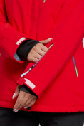 Купить Горнолыжная куртка женская зимняя красного цвета 3331Kr, фото 5