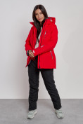 Купить Горнолыжная куртка женская зимняя красного цвета 3331Kr, фото 8