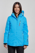 Купить Горнолыжная куртка женская зимняя синего цвета 3331S