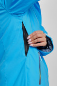 Купить Горнолыжная куртка женская зимняя синего цвета 3331S, фото 6