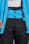 Купить Горнолыжная куртка женская зимняя синего цвета 3331S, фото 7