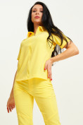 Купить Спортивная футболка поло женская желтого цвета 33412J, фото 5
