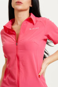 Купить Спортивная футболка поло женская розового цвета 33412R, фото 3