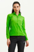 Купить Ветровка спортивная Valianly женская зеленого цвета 33416Z
