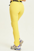 Купить Спортивные брюки Valianly женские желтого цвета 33419J, фото 5