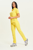 Купить Спортивные брюки Valianly женские желтого цвета 33419J, фото 13