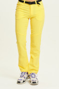 Купить Спортивные брюки Valianly женские желтого цвета 33419J, фото 2