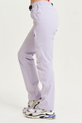 Купить Спортивные брюки Valianly женские фиолетового цвета 33422F, фото 4