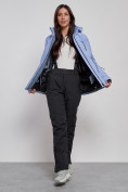Купить Горнолыжная куртка женская зимняя фиолетового цвета 3350F, фото 9