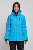 Купить Горнолыжная куртка женская зимняя синего цвета 3350S