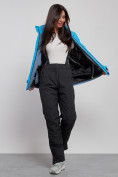 Купить Горнолыжная куртка женская зимняя синего цвета 3350S, фото 9