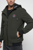 Купить Куртка спортивная мужская на резинке цвета хаки 3367Kh, фото 11