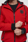 Купить Куртка спортивная мужская на резинке красного цвета 3367Kr, фото 12