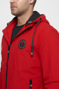 Купить Куртка спортивная мужская на резинке красного цвета 3367Kr, фото 13