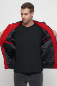 Купить Куртка спортивная мужская на резинке красного цвета 3367Kr, фото 14