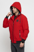 Купить Куртка спортивная мужская на резинке красного цвета 3367Kr, фото 15