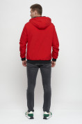 Купить Куртка спортивная мужская на резинке красного цвета 3367Kr, фото 4
