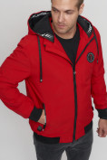 Купить Куртка спортивная мужская на резинке красного цвета 3367Kr, фото 8