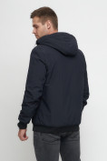 Купить Куртка спортивная мужская на резинке темно-синего цвета 3367TS, фото 16