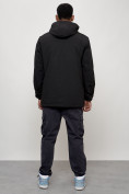 Купить Парка мужская с капюшоном демисезонная черного цвета 3370Ch, фото 4