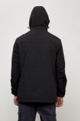 Купить Парка мужская с капюшоном демисезонная черного цвета 3370Ch, фото 8