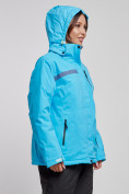 Купить Горнолыжная куртка женская зимняя большого размера голубого цвета 3382Gl, фото 5