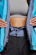 Купить Горнолыжная куртка женская зимняя большого размера голубого цвета 3382Gl, фото 8