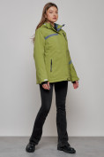 Купить Горнолыжная куртка женская зимняя большого размера цвета хаки 3382Kh, фото 15