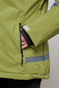 Купить Горнолыжная куртка женская зимняя большого размера цвета хаки 3382Kh, фото 6