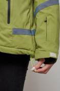 Купить Горнолыжная куртка женская зимняя большого размера цвета хаки 3382Kh, фото 7