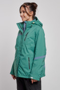 Купить Горнолыжная куртка женская зимняя большого размера зеленого цвета 3382Z, фото 2