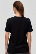 Купить Женские футболки с принтом черного цвета 34004Ch, фото 5