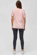 Купить Женские футболки с принтом розового цвета 34004R, фото 2