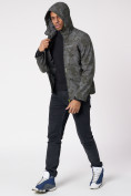 Купить Ветровка softshell мужская с капюшоном цвета хаки 3460Kh, фото 6