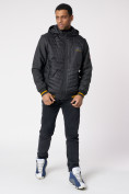 Купить Куртка со съемными рукавами мужская черного цвета 3500Ch, фото 2