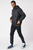 Купить Куртка со съемными рукавами мужская черного цвета 3500Ch, фото 6