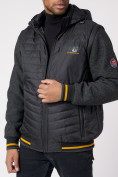 Купить Куртка со съемными рукавами мужская черного цвета 3500Ch, фото 10