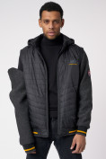 Купить Куртка со съемными рукавами мужская черного цвета 3500Ch